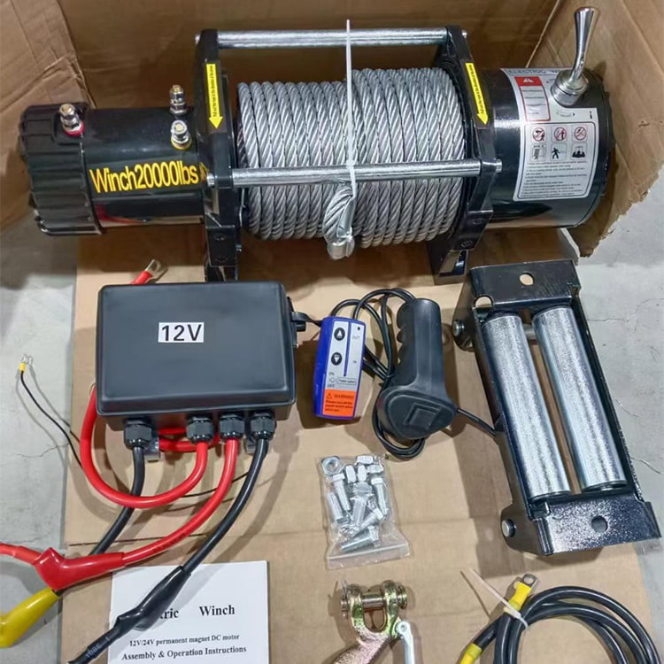 What is the Function of the Rope guide for Electric Winches?