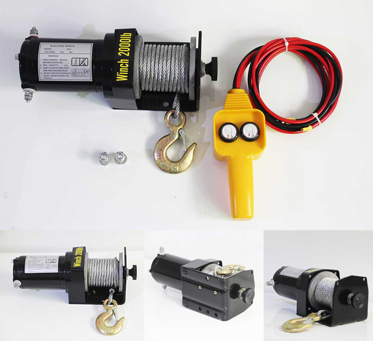 2000lb electric winch
