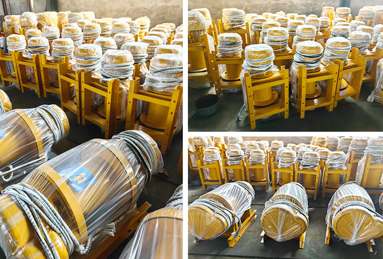 1T steel wire rope winch