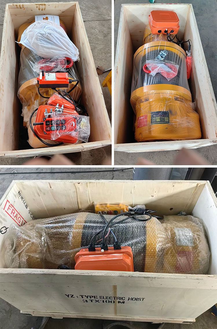 1T steel wire rope electric winch