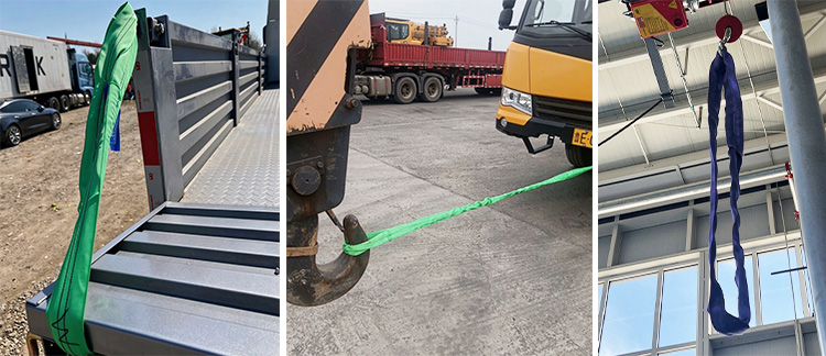 Multi-Color High-Strength Polyester Flexible Round Lifting Slings