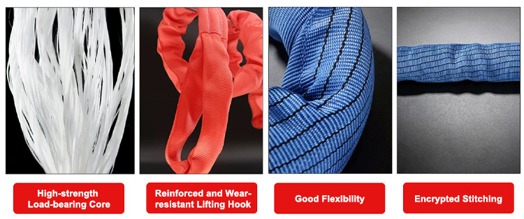 Multi-Color High-Strength Polyester Flexible Round Lifting Sling