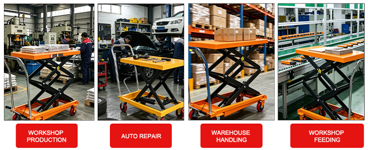 Multi-Specification Scissor-Type Manual Hydraulic Platform Truck
