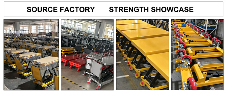 Scissor-Type Manual Hydraulic Platform Truck